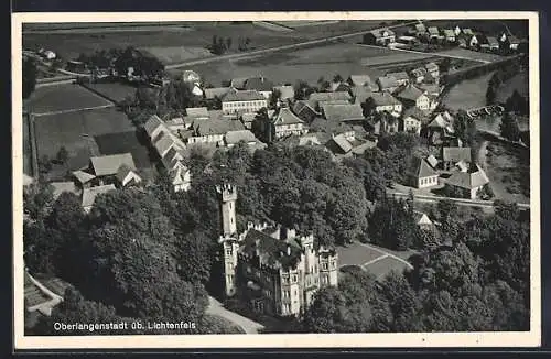 AK Oberlangenstadt üb. Lichtenfels, Schloss und Ortsansicht