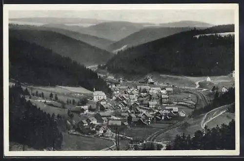 AK Förtschendorf i. Bay., Ortsansicht im Frankenwald