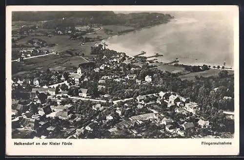 AK Heikendorf / Kieler Förde, Fliegeraufnahme der Ortschaft