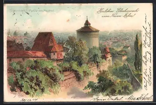 Künstler-AK Nürnberg, Partie am Neuthor