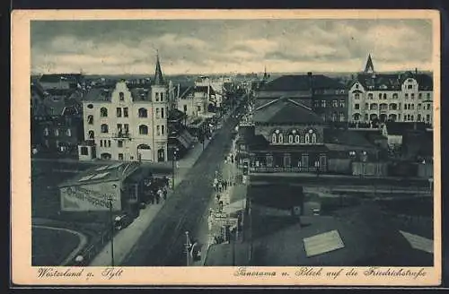 AK Westerland / Sylt, Blick auf die Friedrichstrasse mit Teppichgeschäft