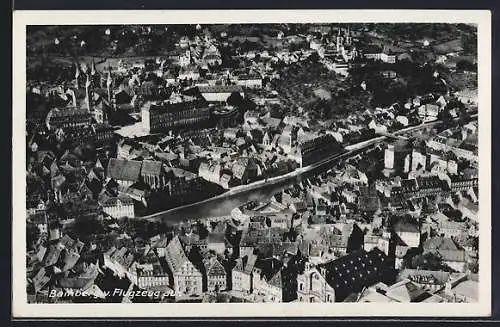 AK Bamberg, Stadtansicht aus der Vogelperspektive
