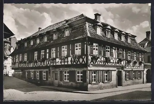 Foto-AK Kronach / Ofr., Gasthof Goldner Hirsch