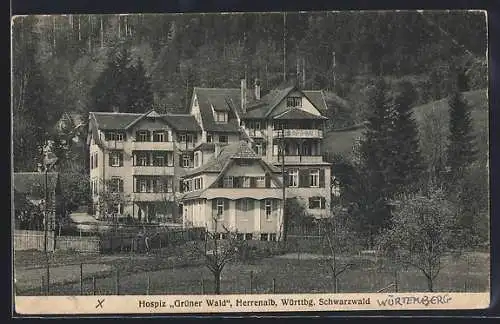 AK Herrenalb /Württbg. Schwarzwald, Hospiz Gürner Wald