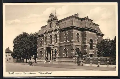 AK Vieselbach, Rathaus und Sparkasse