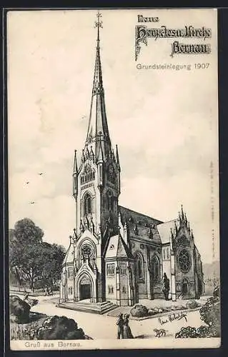 AK Bernau / Mark, Neue Herz-Jesu-Kirche