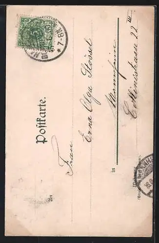 AK Rostock, Die Teufelskule mit Umgebung