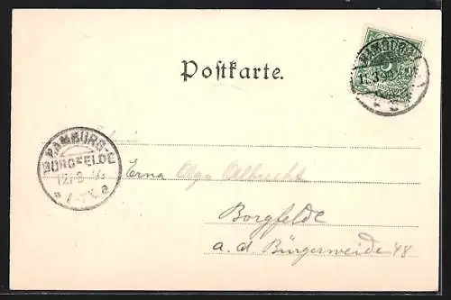 AK Hamburg-Neustadt, Justizgebäude aus der Vogelschau