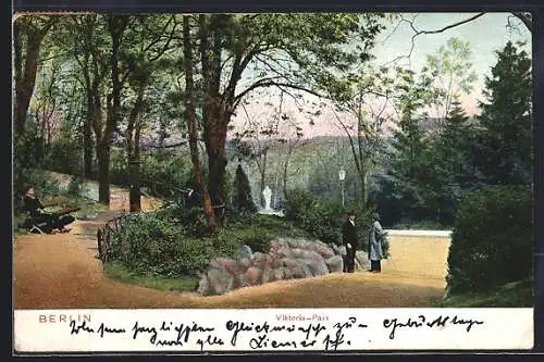 AK Berlin-Kreuzberg, Partie im Viktoria-Park