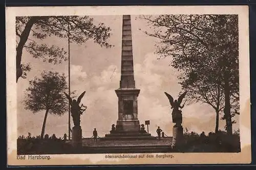 AK Bad Harzburg, Bismarckdenkmal auf dem Burgberg