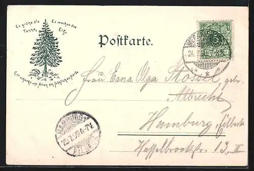 AK Wernigerode, Teilansicht mit Schloss