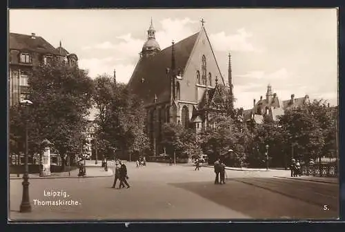 AK Leipzig, Partie an der Thomaskirche
