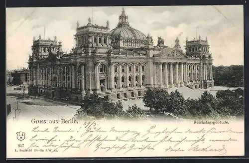 AK Berlin-Tiergarten, Das Reichstagsgebäude