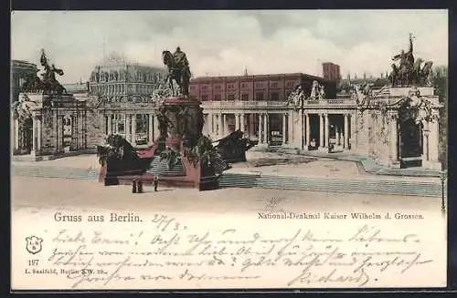 AK Berlin, National-Denkmal Kaiser Wilhelm d. Grossen