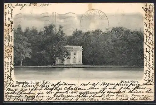 AK München, Nymphenburger Park, Pagodenburg