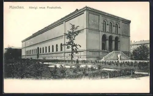 AK München, Königl. neue Pinakothek