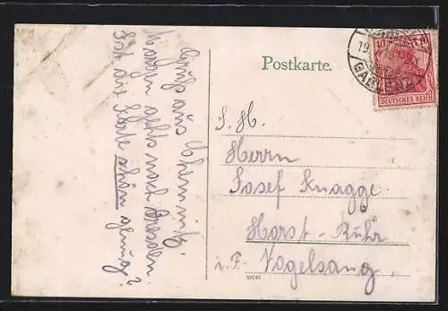 AK Chemnitz, neues Rathaus mit Strasse