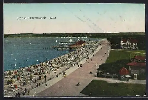 AK Travemünde, Blick auf den Strand