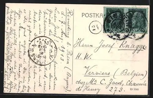 AK Rimsting, Ortsansicht mit Kirche