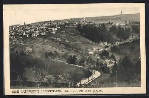 AK Freudenstadt, Ortsansicht mit Christophstal