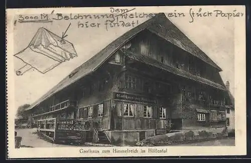 AK Kirchzarten / Höllental, Gasthaus zum Himmelreich