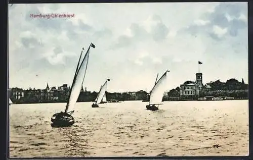 AK Hamburg-Uhlenhorst, Blick zum Uhlenhorster Fährhaus