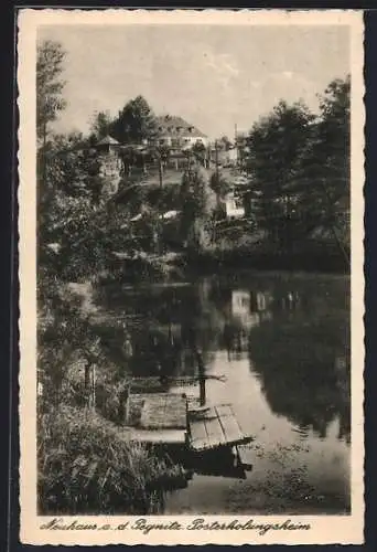 AK Neuhaus / Pegnitz, Posterholungsheim mit Uferpartie