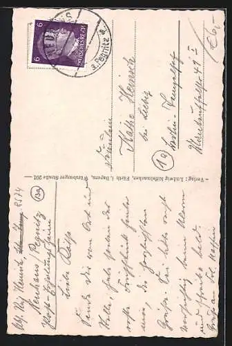 AK Neuhaus / Pegnitz, Posterholungsheim mit Uferpartie