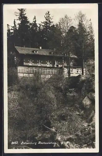 AK Luisenburg / Fichtelgebirge, Blick auf das Restaurant