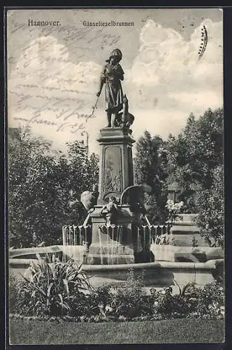 AK Hannover, Gänselieselbrunnen mit Anlagen