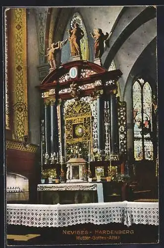 AK Neviges-Hardenberg, Mutter-Gottes-Altar in der Kirche
