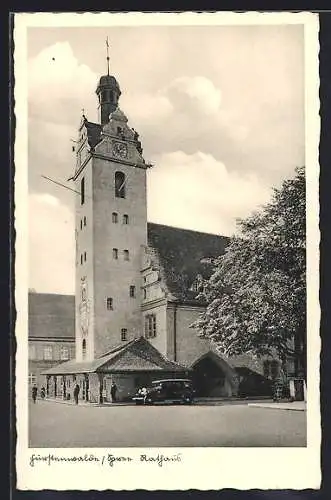 AK Fürstenwalde /Spree, Partie am Rathaus