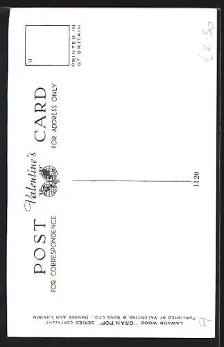 Künstler-AK Lawson Wood: Affenvater versucht seinen Sprössling zu beruhigen, vermenschlichte Tiere