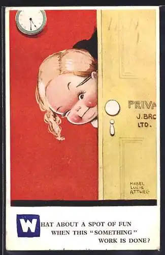 Künstler-AK Mabel Lucie Attwell: What about a spot of fun...