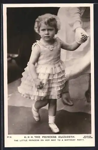 AK The Princess Elizabeth, the little Princess in her way to a Birthday Party