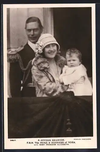 AK A Joyous Reunion: The Duke & Duchess of York with Baby Princess Elizabeth