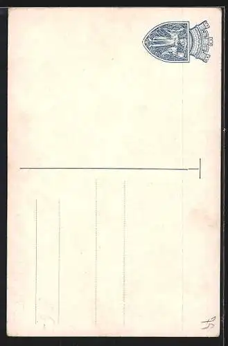 Künstler-AK München, Münchner Kindl im Münchner Ratskeller