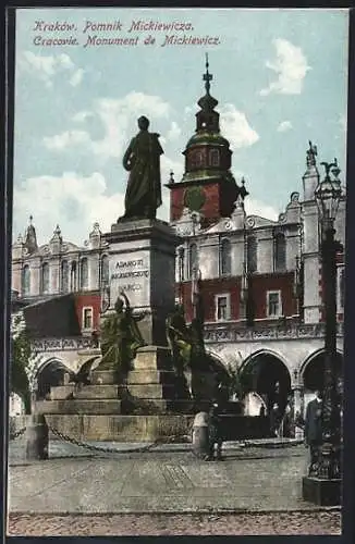 AK Krakau-Krakow, Mickiewicz-Monumjent
