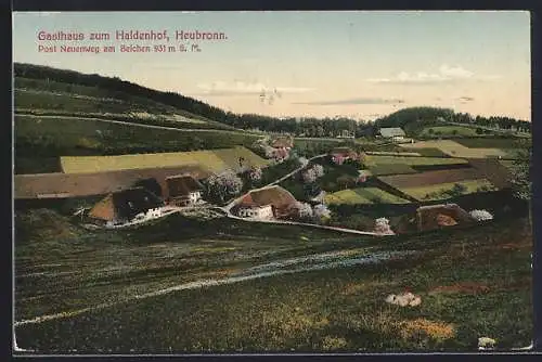 AK Heubronn /Neuenweg, Gasthaus zum Haldenhof