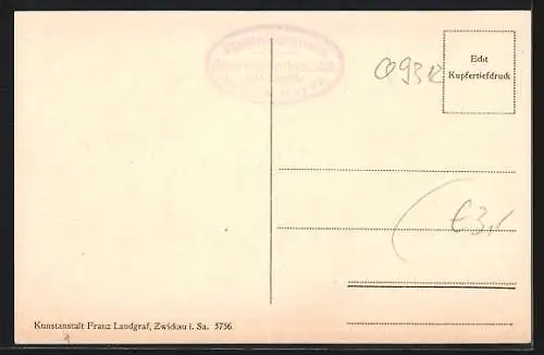 AK Oberwiesenthal, Teilansicht mit Fichtelberg