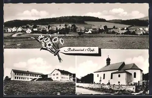 AK Pullenried /Opf., Teilansicht, Kirche, Ortspartie