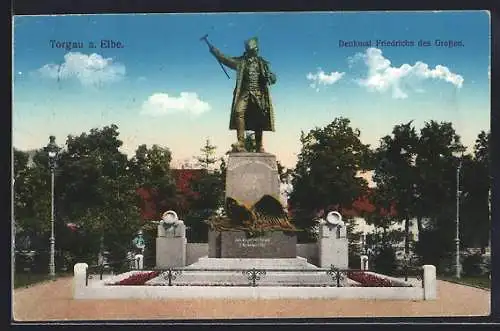 AK Torgau a. Elbe, Denkmal Friedrichs des Grossen