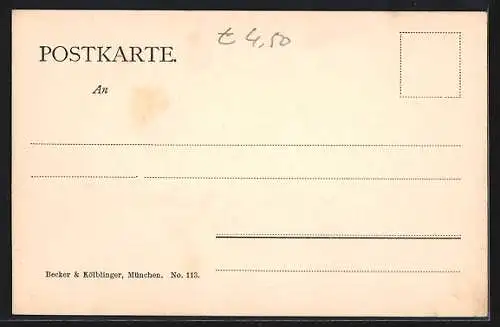 AK München, Partie an der Allerheiligen-Hofkirche