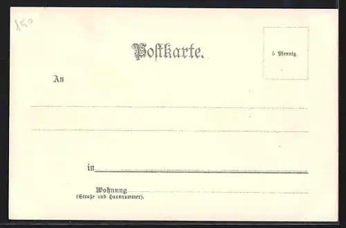 Lithographie Klaviervirtuose Hans von Bülow, Halbportrait, Konzerthaus