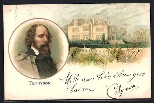 Lithographie Tennyson mit Anwesen
