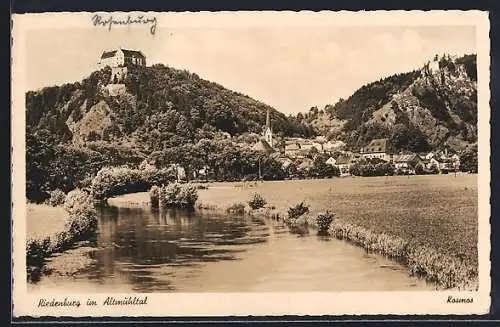 AK Riedenburg / Altmühltal, Blick zum Ort