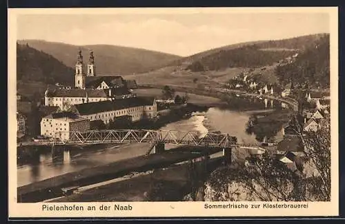 AK Pielenhofen, Klosterbrauerei und Blick auf den Ort