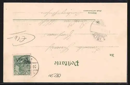 Lithographie Rabenau / Rabenauer Grund, Hotel-Restaurant Rabenauer Mühle