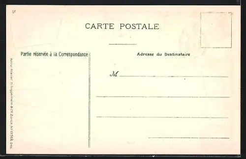 AK Paris, Arc de Triomphe de la Victoire mit gestempelten Briefmarken und Fahnen
