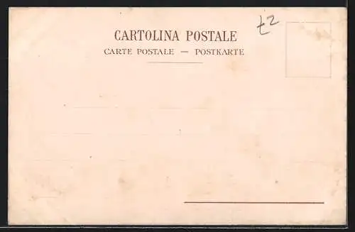 AK Napoli, S. Martino, Ortsansicht mit Gebirge